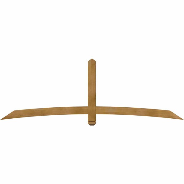 Ekena Millwork Bellingham Rough Sawn Timber Gable Bracket, Western Red Cedar, 96"W x 32"H x 4"D x 4"F, 8/12 Pitch GBW096X32X0404BEL00RWR - main